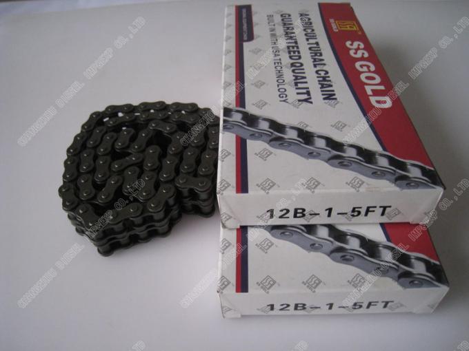 Single Roller Chain 12B-1-5FT 80Links 1.85KG 40MN Material , Duplex Roller Chain