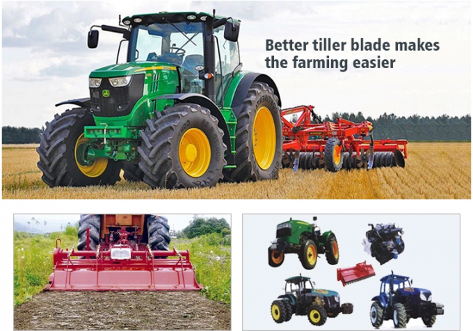 rotary tiller tines or blades for tractor tiller uses 10 mm bolt